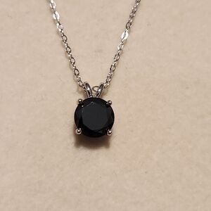 2.0c Black Moissanite Pendant Necklace